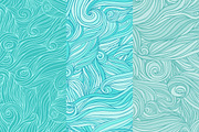 Whale in the sea waves patterns set., a Pattern Graphic by odpium (Thumbnail 2 of 4)