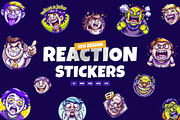 Reaction Stickers Set, an Emoji Icon by Prosymbols (Thumbnail 1 of 9)