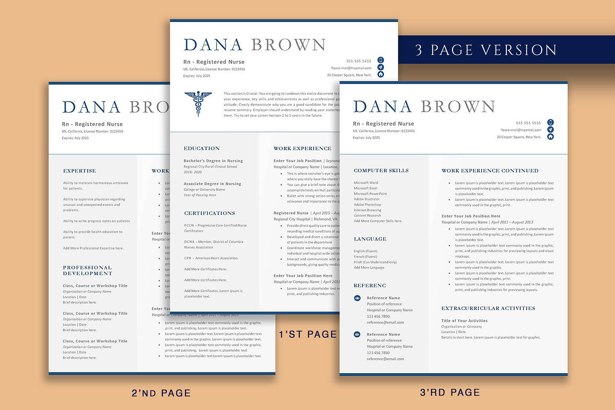 RN Resume Template Nurse, a Resume Template by VictoriousVita (Photo 4 of 8)