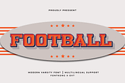 Football - Modern Varsity Font, a Serif Font by overlaytemplates (Thumbnail 1 of 5)