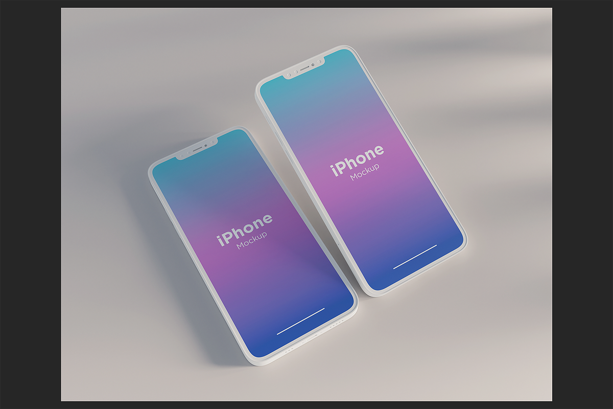 Clay iPhone Mockup Set 1, an iPhone Mockup by Muhazdinata (Photo 4 of 9)
