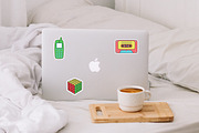 Retro pop art sticker bundle, an Object Illustration by JulyGart (Thumbnail 6 of 6)