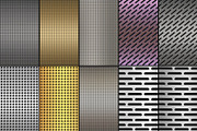 20 Perforated Metal Backgrounds, a Background Graphic by Bielousova Art (Thumbnail 3 of 4)