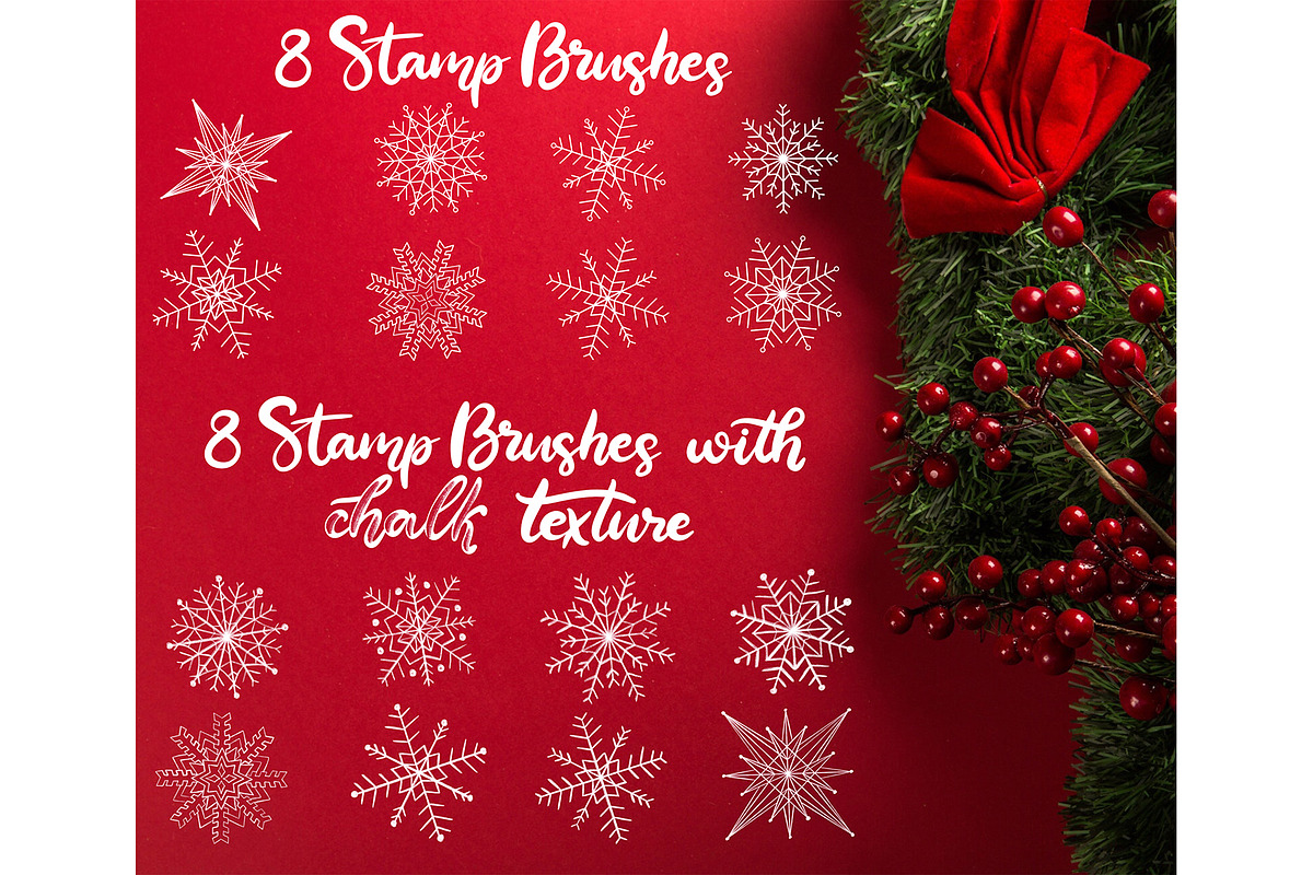 Snowflake brushes for Procreate, a Brush Add-On by Almazova Dolzhenko (Photo 3 of 4)