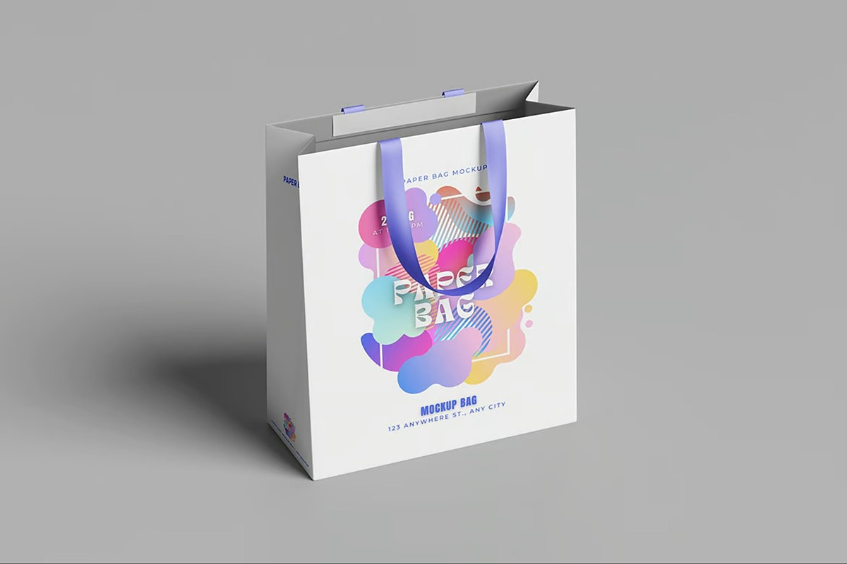 Paper Bag Mockup, a Packaging Mockup by Hubzway (Photo 3 of 5)