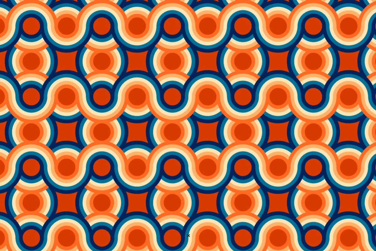 70s Geometric Loop Pattern, a Pattern Graphic by MISS CHATZ (Photo 4 of 4)