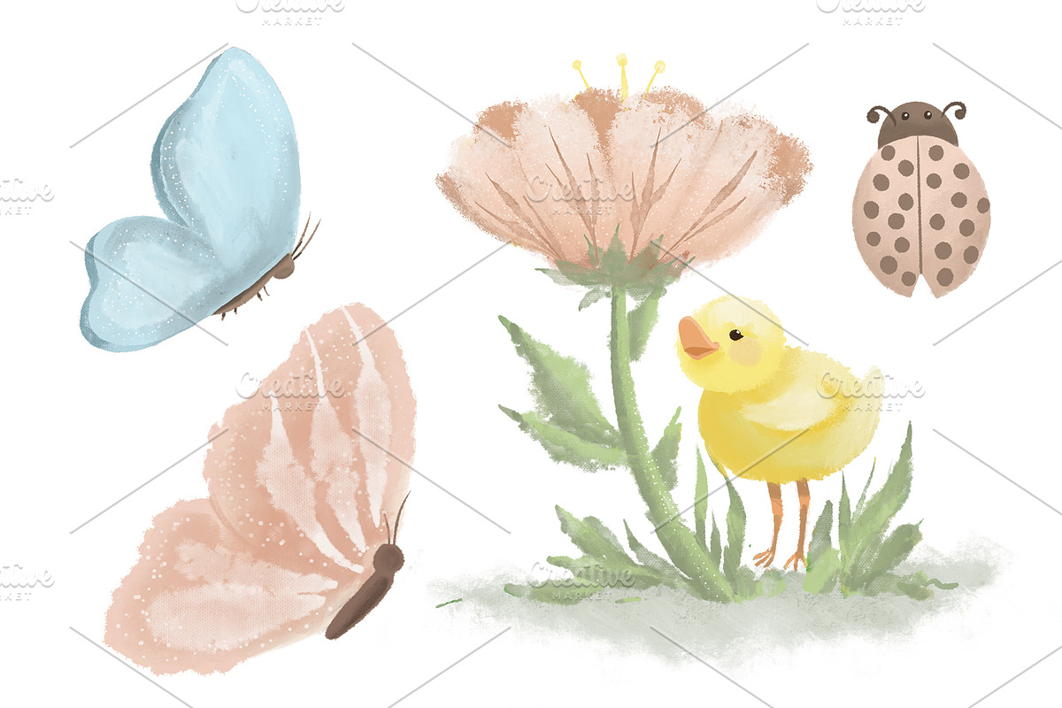 Happy Easter Clip Art Bundle, an Illustration by Lillias Faye (Photo 5 of 12)