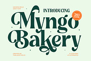Myngo Bakery Modern Serif Font, a Serif Font by timelesstype.co (Thumbnail 1 of 20)