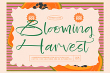 Blooming Harvest Modern Handwritten