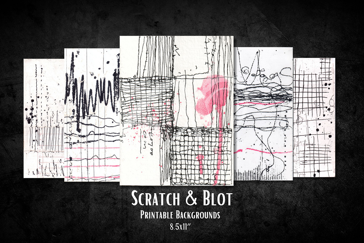 Scratch & Blot: Journal Ledger, a Background Graphic by NiiiNArt (Photo 5 of 9)