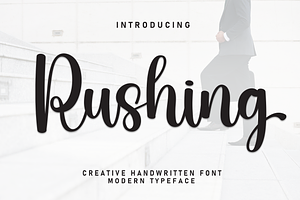 Rushing Script Font