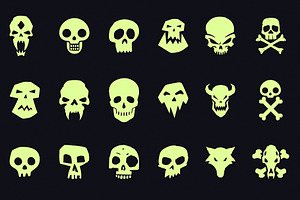 Skull & Horror Icon Collection