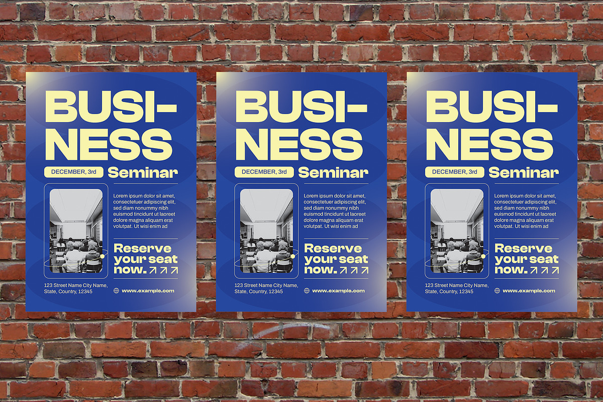 Business Seminar Flyer Set, a Flyer Template by Aiyari Graphic (Photo 3 of 3)