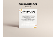 Retro Jewelry Care Card Template, a Flyer Template by Hellohastore (Thumbnail 2 of 10)