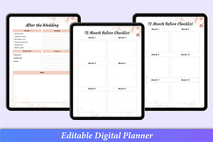 Digital Wedding Planner Canva Kdp