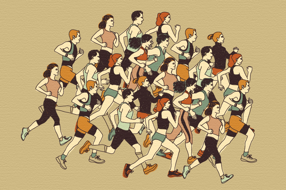 Vector running set, a Pattern Graphic by Crowhouse