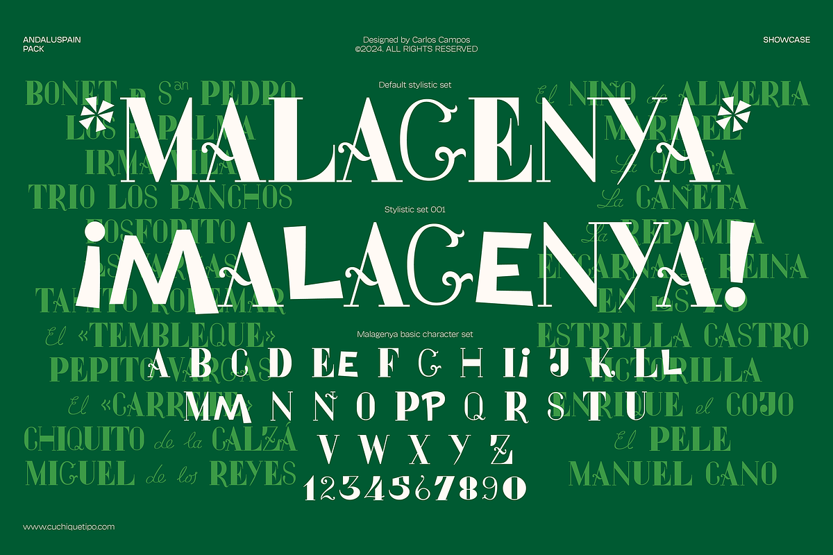 Andaluspain, a Serif Font by Cuchi, qué Tipo! Foundry (Photo 6 of 11)
