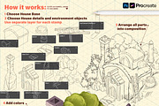 ISOMETRIC TOWN PROCREATE PS CREATOR, a Brush Add-On by AlexandraArt (Thumbnail 3 of 12)