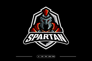 Spartans Mascot, Sport Logo