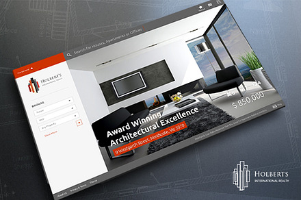 Holbert's - Real Estate Concept PSD
