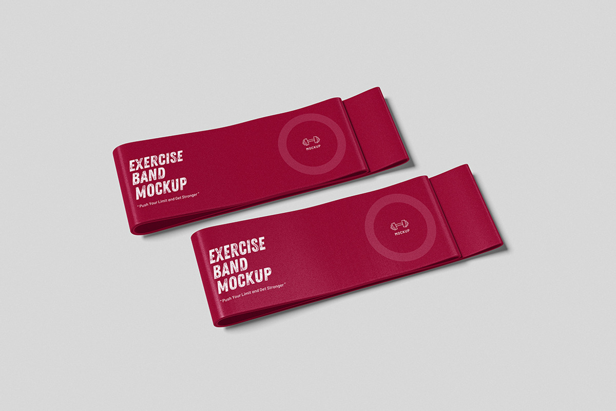 High-Quality Exercise Band Mockup, an Advertising Mockup by swsi-studio (Photo 3 of 5)