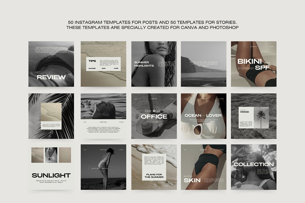 Aesthetic Instagram Templates XIII, a Social Media Template by Instprofi | Studio Estimo (Photo 6 of 8)