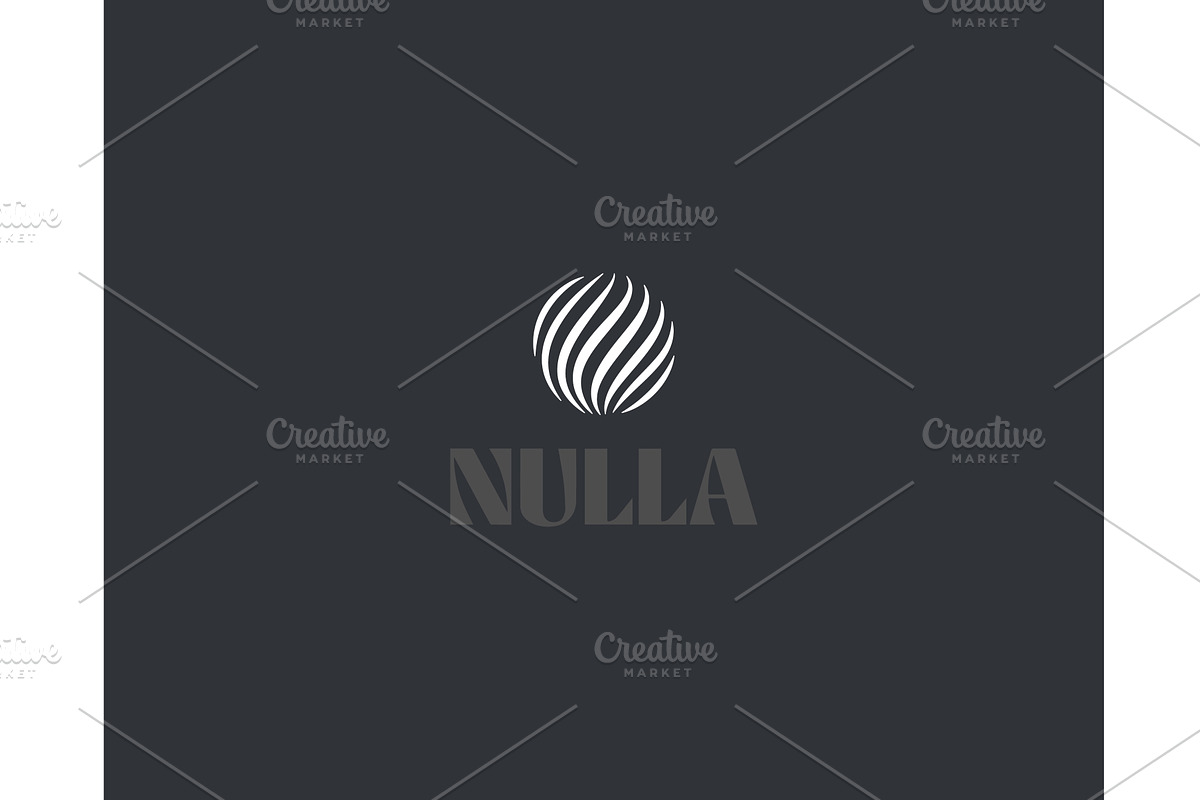 Abstract rounded striped logo, an Illustration by Bureau