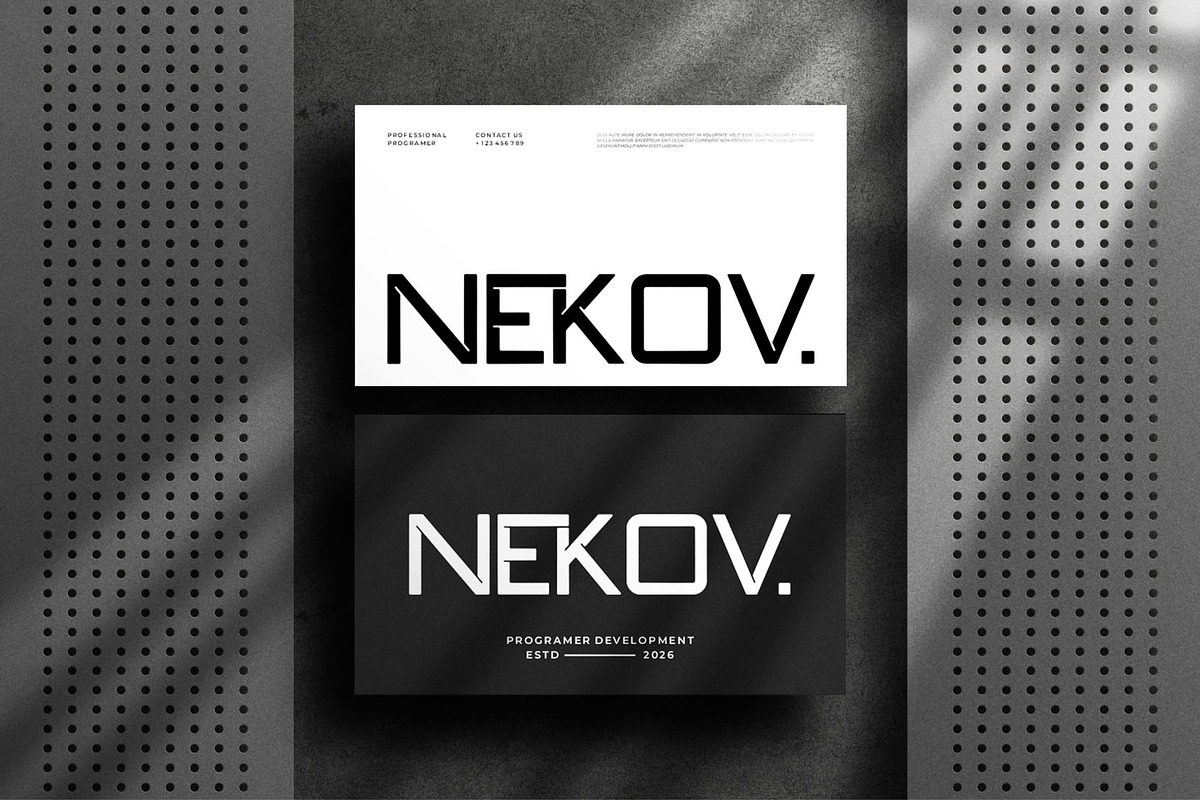 Nofraz || Futuristic Sans Serif Font, a Sans Serif Font by Ermedia Studio (Photo 5 of 10)