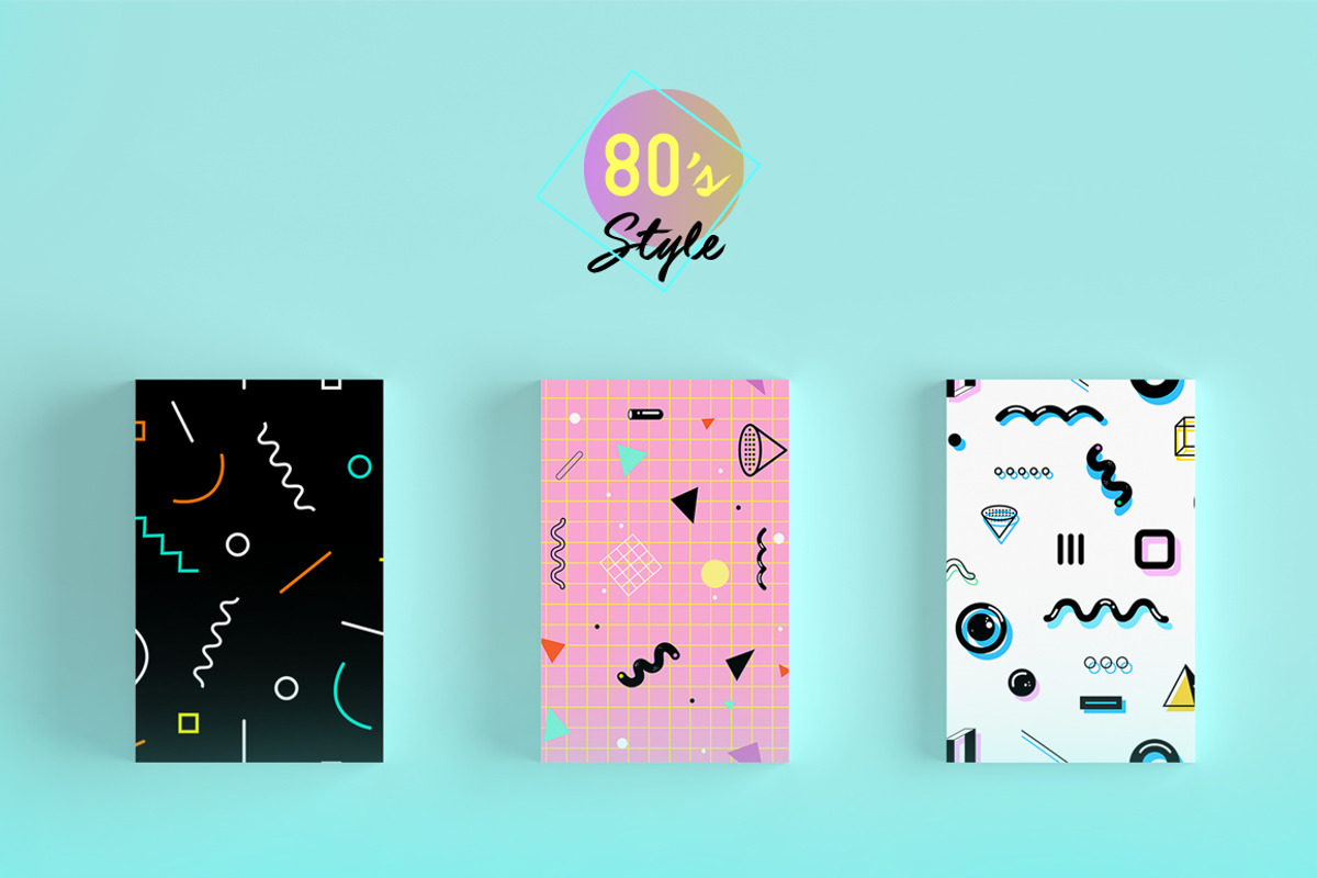 Geometric 80's style patterns, Vol.2, a Pattern Graphic by NES.project (Photo 3 of 12)