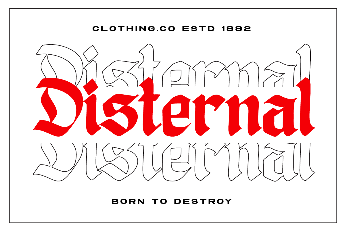 Disgored Blackleter Display Font, a Blackletter Font by Ronny Studio (Photo 5 of 9)