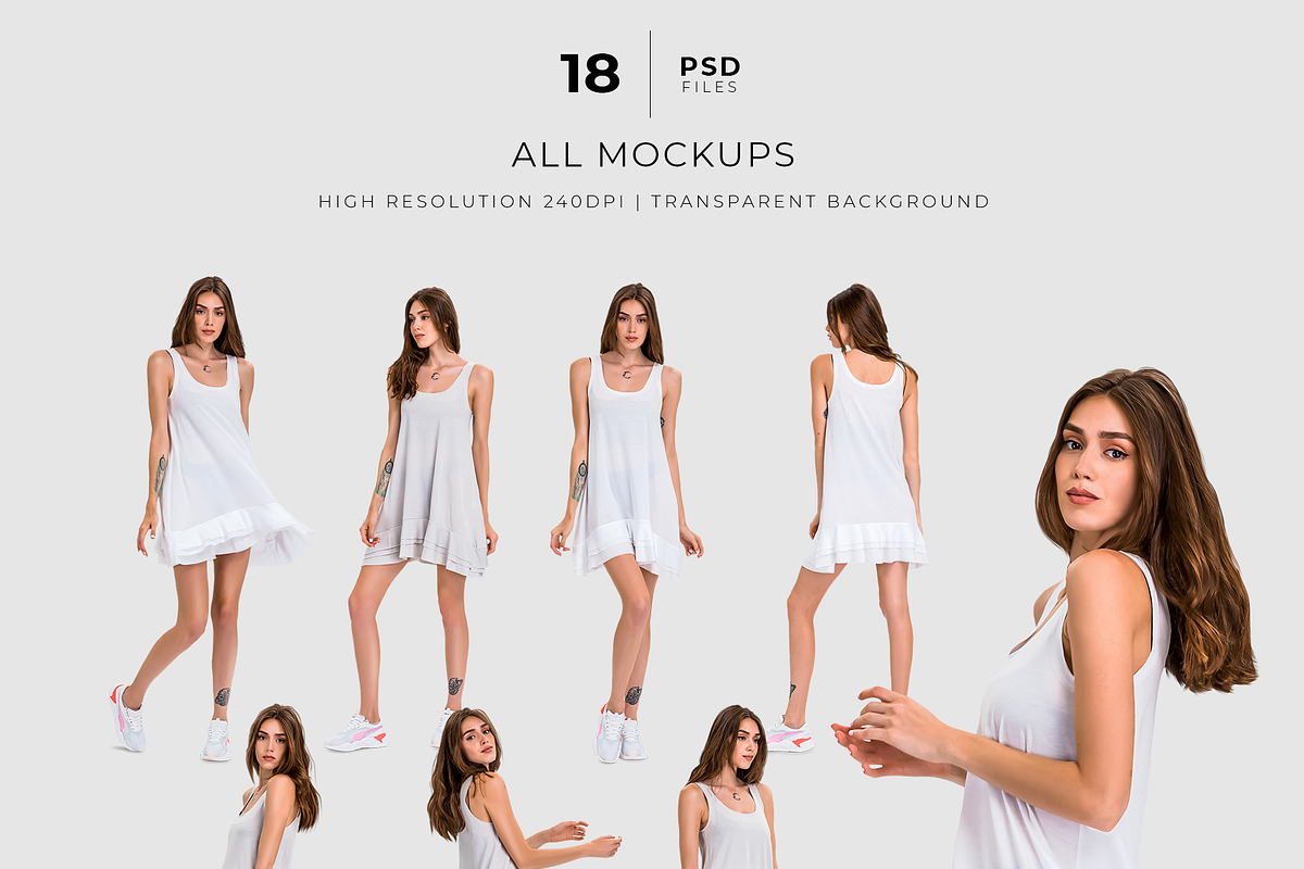 Dress Mockup Template Set, an Apparel Mockup by Neutral Mockups (Photo 6 of 8)