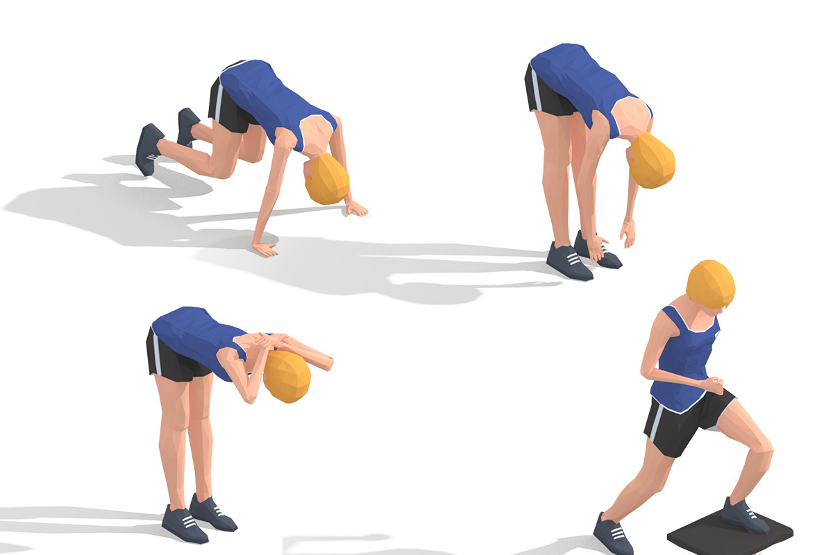 Exercise Animations Bundle Woman, a Characters & Person 3D Model by Daniel Mikulik (Photo 8 of 14)