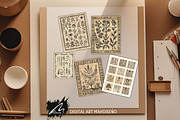 Whimsical botanical Ephemera Pages, a Pattern Graphic by Digital Art Mahdiseño (Thumbnail 9 of 11)