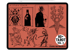 Tarot Vol. 3 - Procreate Stamp Set