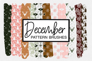 December Pattern Brushes | Winter