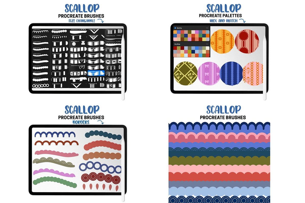 Pattern Procreate Brushes Bundle, a Brush Add-On by Brush Lab (Photo 3 of 10)