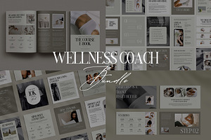 Wellness Coach Bundle Template, a Marketing Template by Amaré Creative