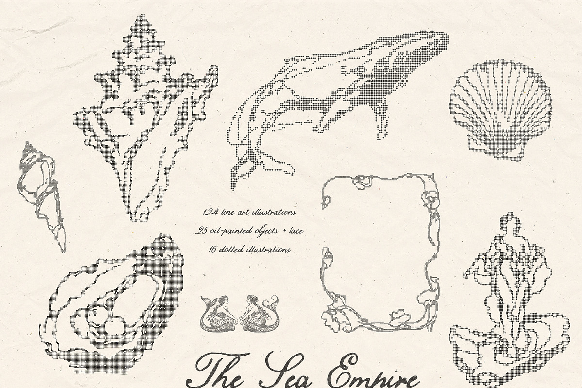 The Sea Empire: Vintage Marine Art, an Object Graphic by Purple (Photo 16 of 19)