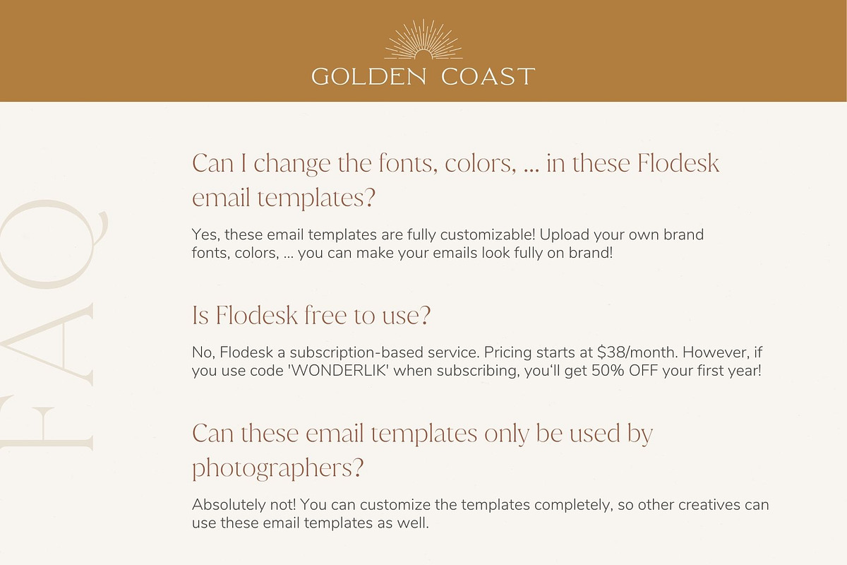 Photographer Flodesk Email Templates, an Email Template by Wonderlik Webdesign (Photo 9 of 9)