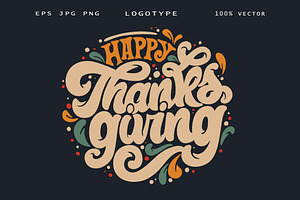 Happy Thanksgiving Logotype