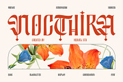 Nocthira Blackletter Font, a Blackletter Font by Heinzel Std (Thumbnail 1 of 10)
