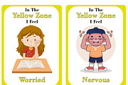 Zones of Regulation Flash Card, an Education Illustration by DigitalsDesigns (Thumbnail 8 of 9)