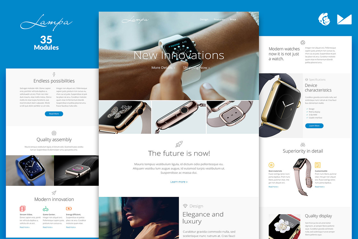 Lampa Email Template + Builder, an Email Template by WEB4PRO