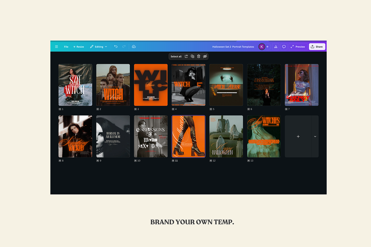 Halloween Canva Templates Instagram preview 4