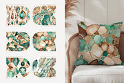 Boho Patterns. green and brown, a Pattern Graphic by L- design studio (Thumbnail 3 of 6)