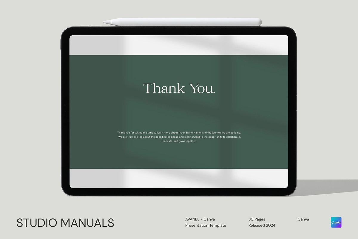 AVANEL – Canva Presentation Template, a Social Media Template by Studio Manuals (Photo 7 of 8)