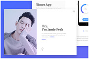 Screen - Minimal Portfolio Template, a Websites & App Template by Jamie Peak (Thumbnail 1 of 5)