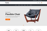 Furniture HTML5  Template - Furns, a Bootstrap Template by HasThemes (Thumbnail 1 of 3)