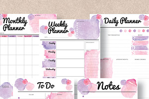 Planner 5 Pack - Letter & Half