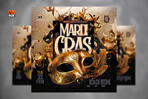 Flyer Mardi Gras Party